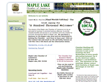 Tablet Screenshot of maplelakechamber.com